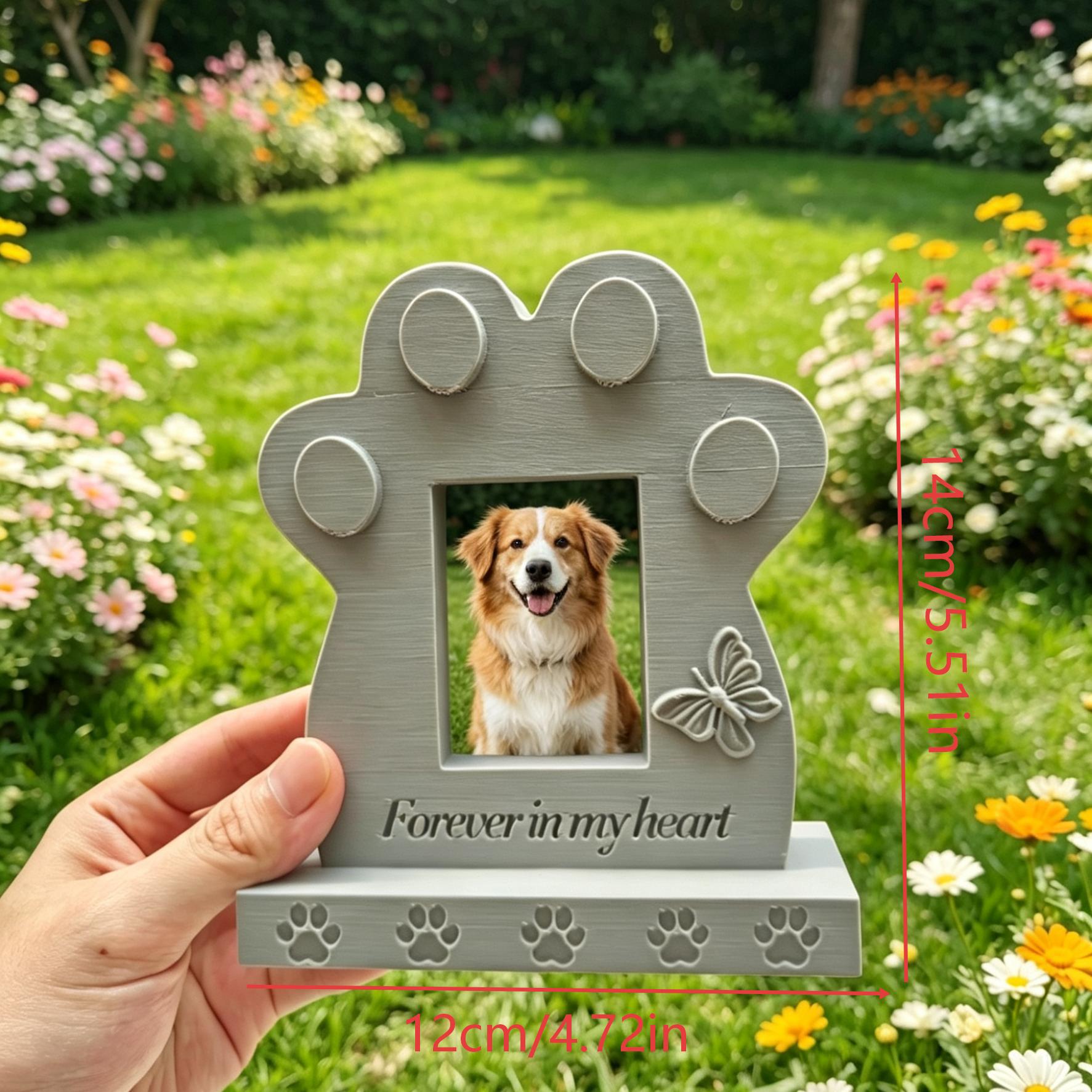 Personalized paw print pet memorial size 12 by 14 centimeters