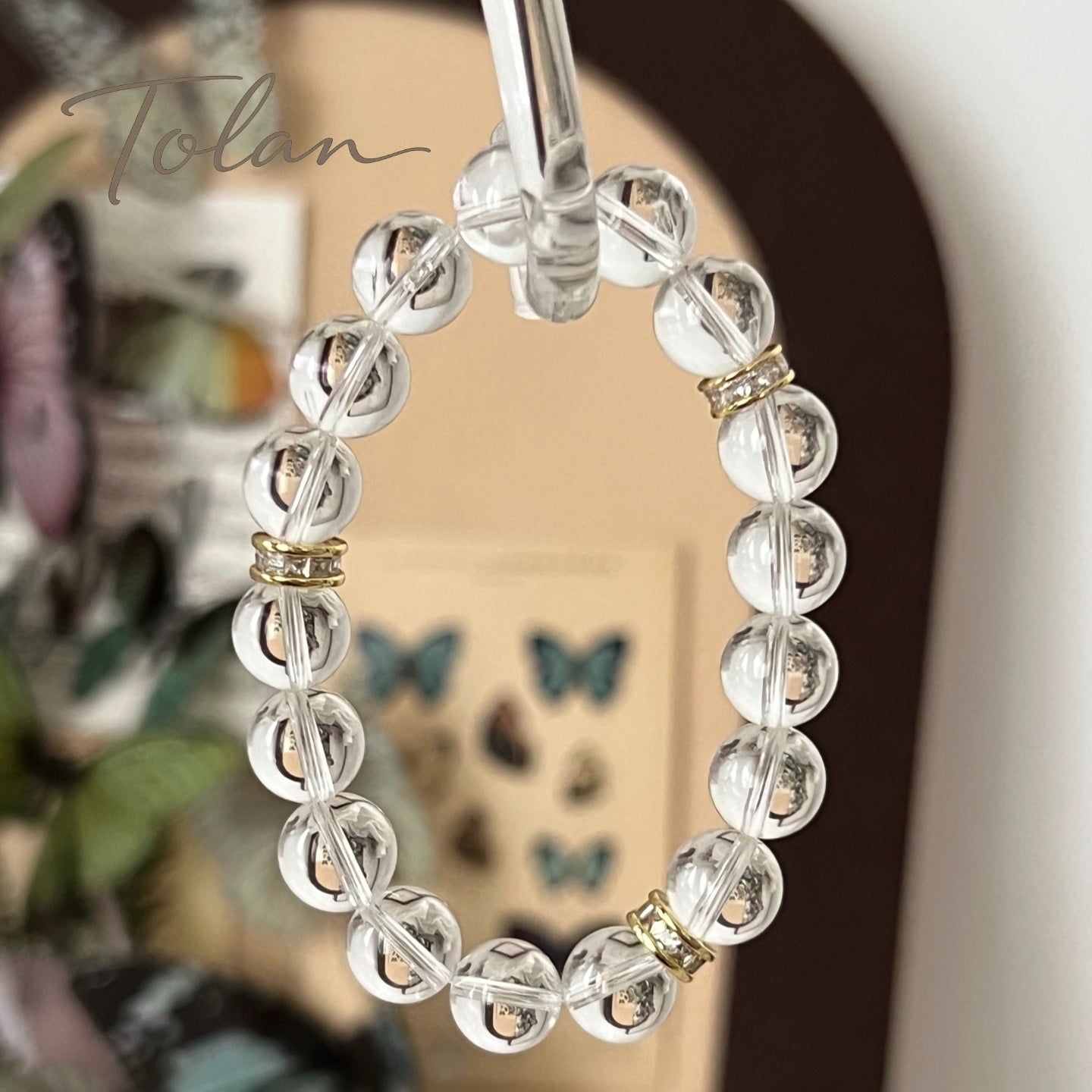 Tolan Clear Quartz Harmony Bracelet 10mm