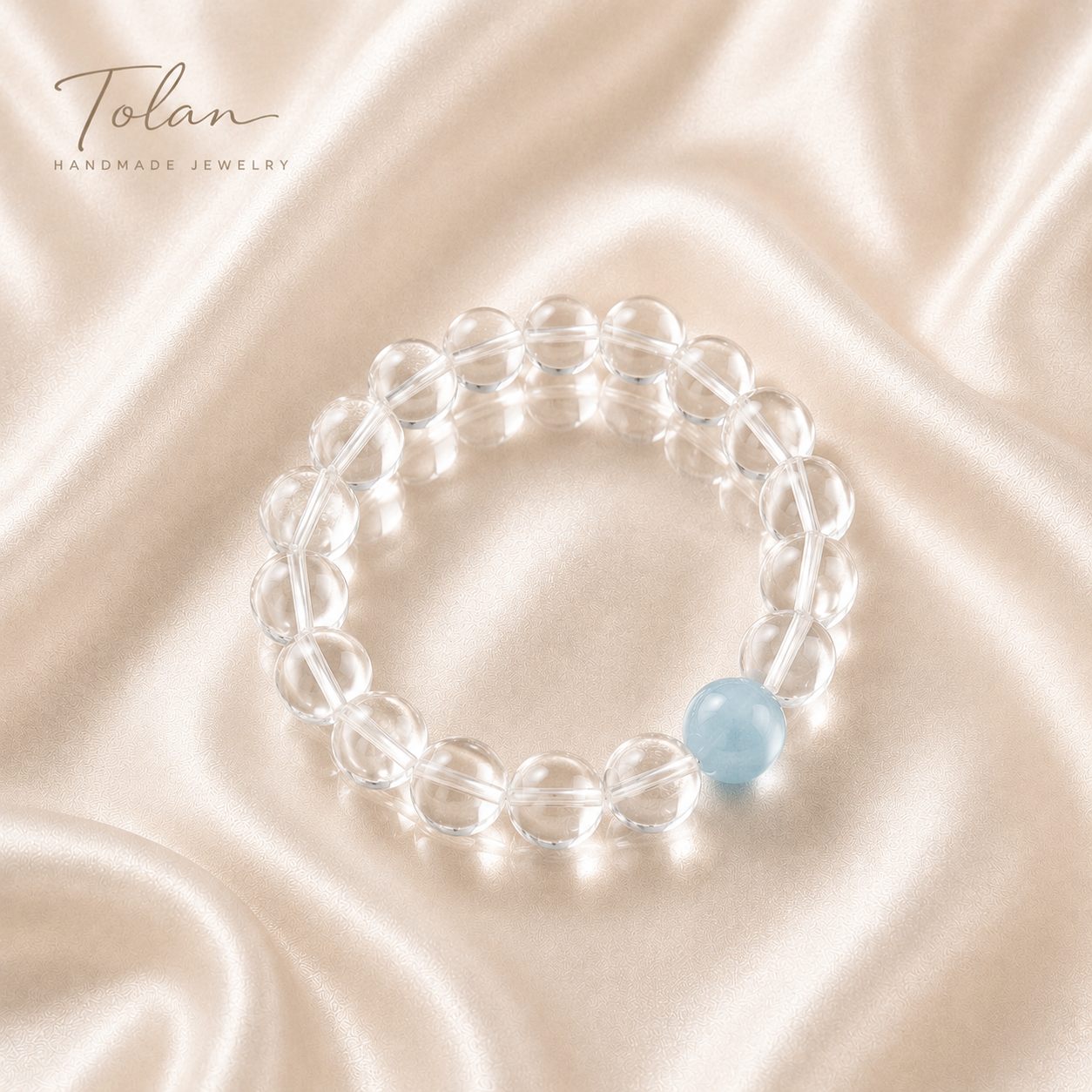 Tolan Serenity Quartz & Aquamarine Bracelet