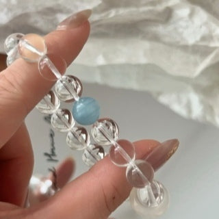 Tolan Serenity Quartz & Aquamarine Bracelet